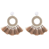 Ohrringe - flauschige Kreise - Fox by Ren